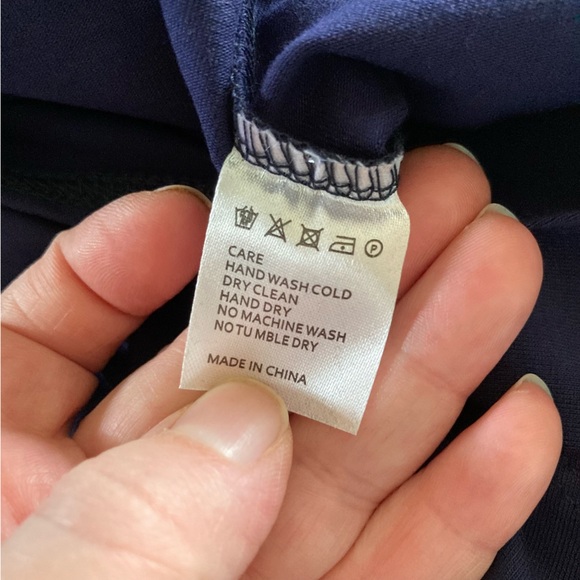 NWT Mangopop Dark Blue LS Bodysuit Small - Picture 4 of 6